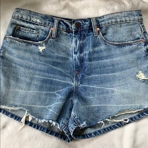 BlankNYC High Rise Distressed Shorts